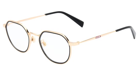 Lunettes de vue Levi's Femme Or Ronde Lv1069 Trois-Quart