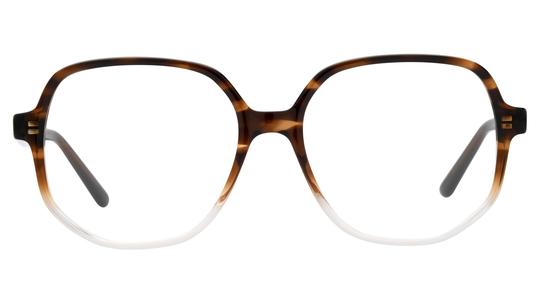 Lunettes de vue La Paresseuse Femme Marron Carré Par2604 Face