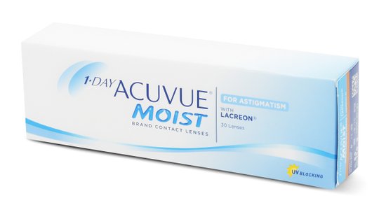 Lentilles de contact 1 Day Acuvue Moist for Astigmatism Boîte de 30