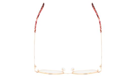 Lunettes de vue Baïa Femme Rouge Rectangle Baa2602 Dessus