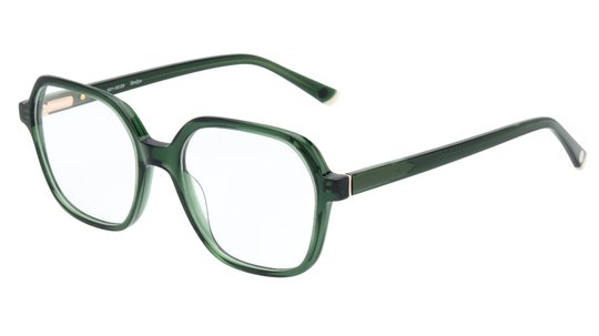 Lunettes de vue Siralya Femme Vert Rectangle Sir2404 Trois-Quart