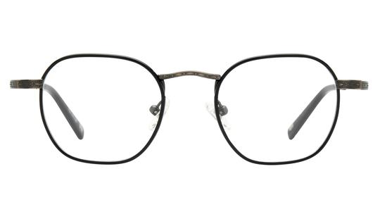 Lunettes de vue L'Atelier du Faubourg Homme Noir Carré Adf2504 Face