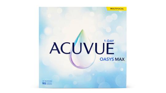 Lentilles de contact 1 Day Acuvue Oasys Max Multifocal High Boîte de 90