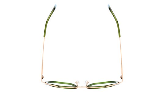 Lunettes de vue Lunatic Femme Vert Carré Lun2405 Dessus