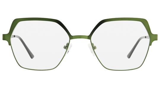 Lunettes de vue Alternance Femme Vert Carré Alt25111 Face