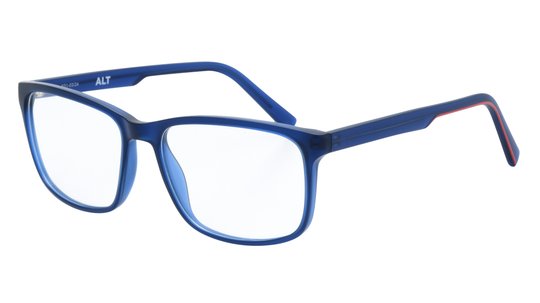 Lunettes de vue Alternance Homme Bleu Rectangle alternance Trois-Quart