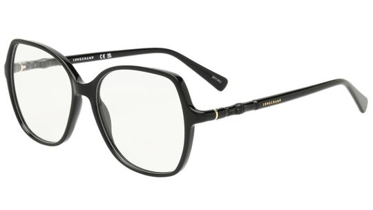 Lunettes de vue Longchamp Femme Noir Carré LO2769N Trois-Quart