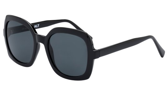 Lunettes de soleil Alternance Femme Noir Carré Alt23201 Trois-Quart