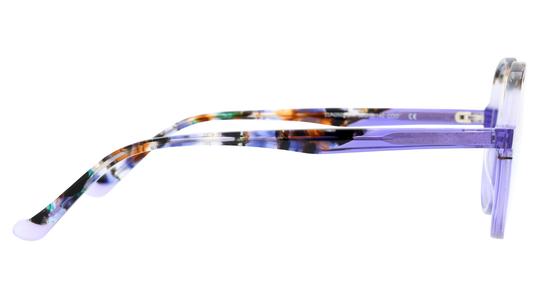 Lunettes de vue Lunatic Femme Violet Tonneau Lun2603 Droite