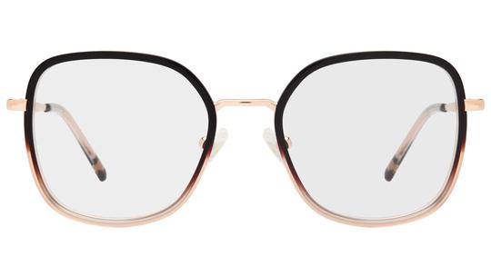 Lunettes de vue Siralya Femme Or Carré sir2603 Face