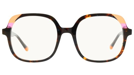 Lunettes de vue Lunatic Femme Ecaille Carré Lun2501 Face