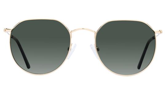 Lunettes de soleil Alternance Mixte Or Ronde Alt23215 Face