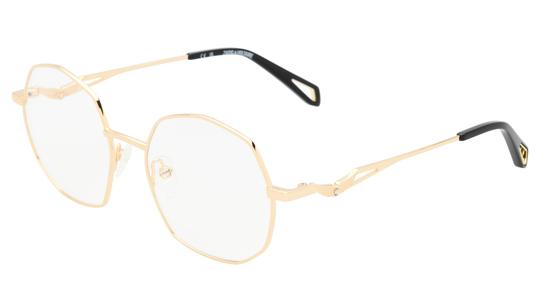 Lunettes de vue Zadig & Voltaire Femme Or Ronde VZV474S Trois-Quart