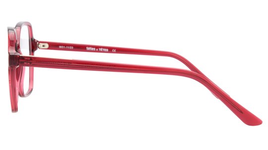 Lunettes de vue têtes à TETES Femme Rose Carré Tat2402 Gauche