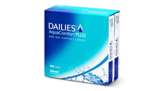 Lentilles de contact Dailies AquaComfort Plus Boîte de 180